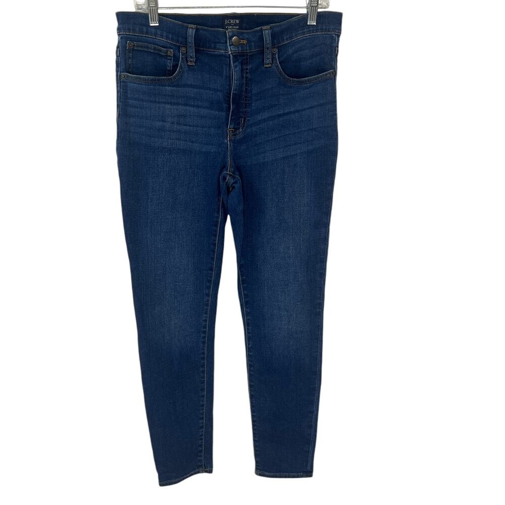 J.CREW 9" Mid-Rise Skinny Denim Jeans SZ 29
